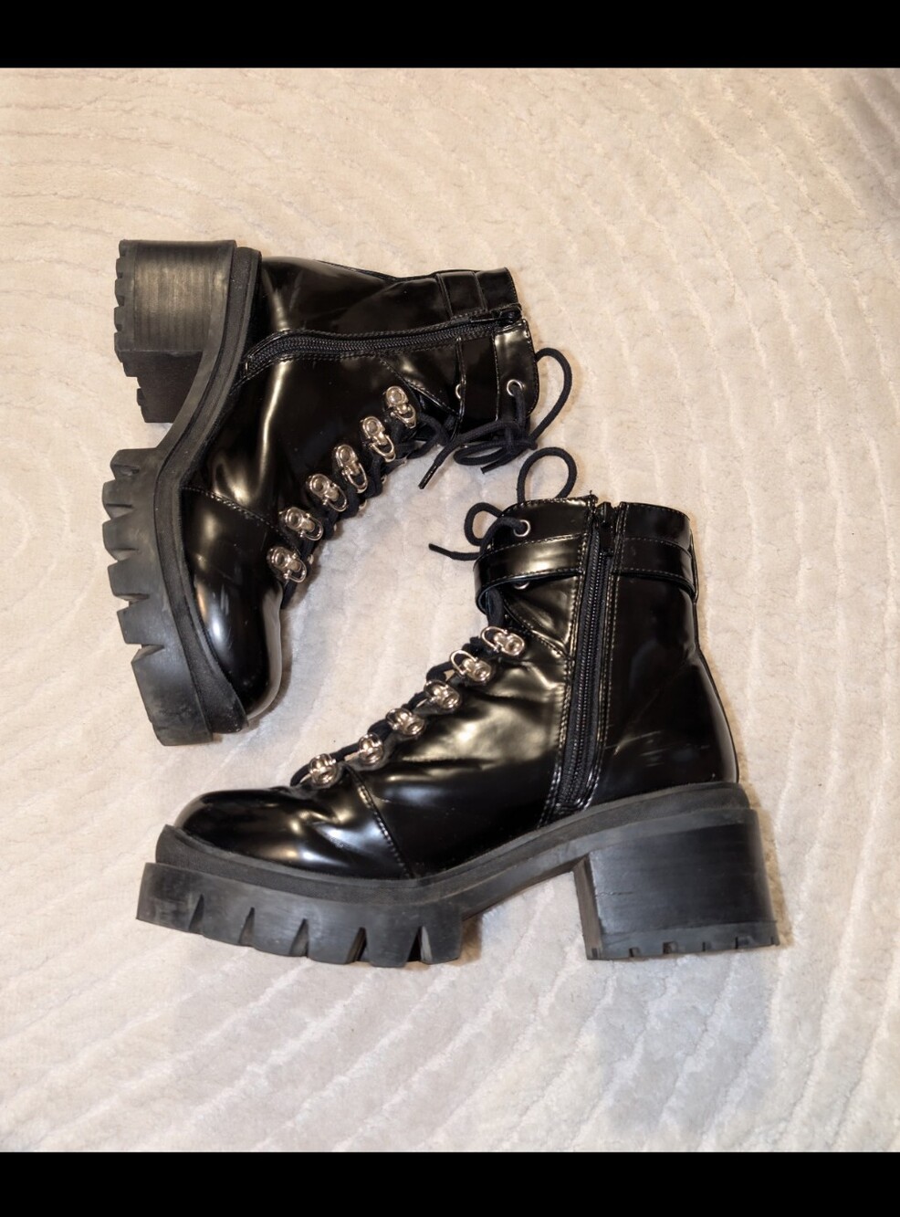 Jeffrey Campbell Czech Combat Boots - Picture 2 of 4